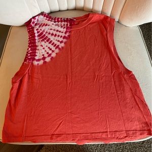 AGOLDE Cropped Muscle Tee in Sunburst